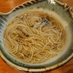 福島 桜屋 - 〆のにゅうめんは出汁が煮詰まってしまってたので辛かった。