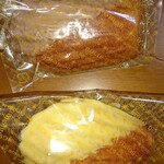 ブール・ドゥ・ネージュ - 上がマドレーヌキャラメル、下がマドレーヌプレーン、どちらも200円(税抜き)