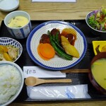 粋仙 - キャベツたっぷり鶏メンチカツ定食（９９０円）