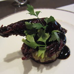 聖兆 - ソフトシェルシュリンプの黒酢ソース