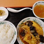Hidaka ya - 玉子とキクラゲ炒め定食