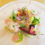 フロレゾン - 冷前菜　プリプリ魚介のマリネ