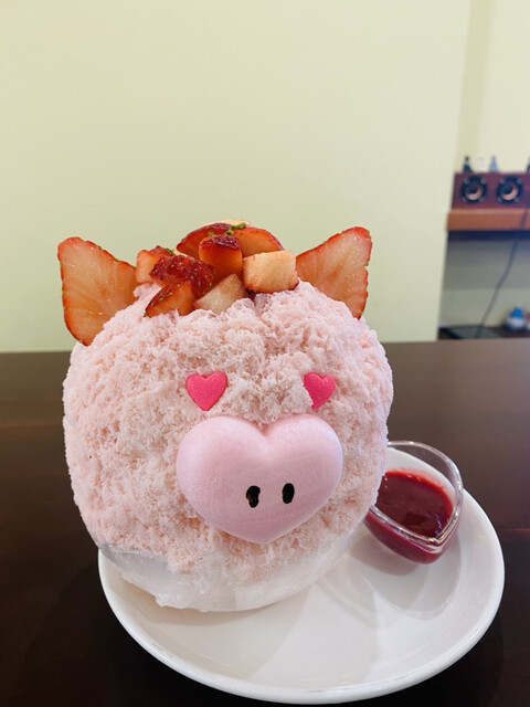 見た目もキュートなかき氷 By Chi Chan724 ぱくぱく くもくま堂 調布 かき氷 食べログ