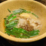 比良山荘 - ◎ 猪肉は全く臭みもなく熊肉同様に美味である。