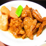 黄鶴 - ランチ小皿定食　２８００円（税込）の牛肉のオイスター炒めのアップ【２０２１年２月】