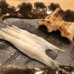 木挽町 とも樹 - 穴子の白焼きと宍道湖白魚