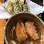 ゆるりの森 - 鴨汁と天ぷら