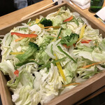 遊食豚彩いちにいさん - せいろ蒸しの野菜