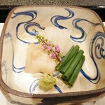 馬車道 大かわ - 鮃とミル貝