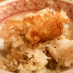 中善 - 蟹ご飯おこげ(取り分け)