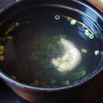 ニの鳥居館 浅羽屋 - 肝吸い：夜は250円昼は100円