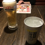 炭火居酒屋たま - 生ビールとレモンサワー