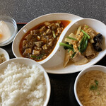 四川名菜　天心 - 麻婆豆腐＆キクラゲ卵