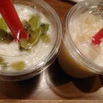 Riento Rakkan Dou - 飲み物はやっぱり美酢フローズンラッシー(キウイ✕マスカット、Wパイナップル)♡これ大好きです！