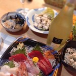 セイコーマート - お刺身とスパークリング