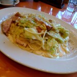 トラットリア グランボッカ - キャベツとベーコンのクリームソース