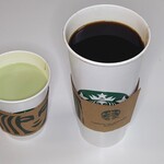 スターバックスコーヒー - 抹茶 ティー ラテS 440円 ドリップコーヒー ベンティ ディカフェ506円
