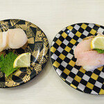 海鮮寿司とれとれ市場 - ホタテ・和歌山県産サワラタタキ