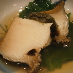 車力門 ちゃわんぶ - 前菜　房州黒鮑　肝醤油煮