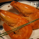 車力門 ちゃわんぶ - 縞海老　茹でて