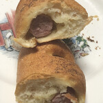 八千代の牧場のウインナーフランスの断面