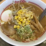 スガキヤ - 味噌ラーメン450円、温泉玉子50円(2020.12.26)