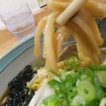 麺屋 彩未 - 醤油ラーメンのメンマのアップ　【　２０１２年８月　】