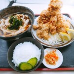 musashinoudonichiyahonten - だし香るからあげ丼セット