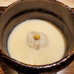 御料理 光安 - 蕎麦がきの白味噌仕立て