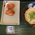 Hanamaru Udon - かま玉うどん小＆鶏千から揚げ