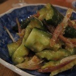 家庭料理 ことこと - きゅうりとみょうがの梅和え