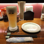 パペポ - 生ビール500円税抜はグラスがめちゃくちゃ凍り良く冷えて喉越し抜群で美味い。