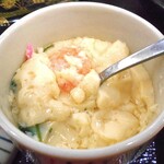 はじめずし - 茶碗蒸し（食べかけで失礼します）