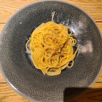 セミーナ - 広島県産レモンと枝幸産塩ウニのパスタです。
