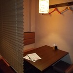 四ツ谷しんみち通り よいよい - 店で一番奥のお席　離れ的な感じで仕切られています