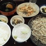 Shiraishi - もりそば定食(1080円)