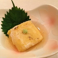 お料理なかき - 焼きもろこし豆腐　山葵