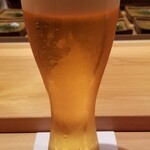 鮨 さかい - お酒①生ビール