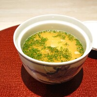 やす多” - 見えてないけど白子蒸し（茶碗蒸し風）美味！