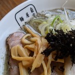 麺屋 翔 - 濃い煮干ラーメン+豚バラ巻きチャーシュー