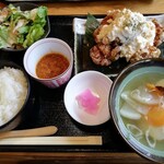 ご当地酒場 北海道八雲町 - チキン南蛮定食（¥900）