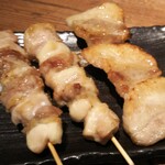 ばん鶏 - 串焼き  四つ身Χ２  豚バラ