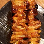 ばん鶏 - 鶏皮はタレで