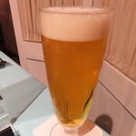 西洋膳所　やすなが - クーポン利用｢シェフから乾杯のお飲み物プレゼント｣生ビール