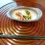 小鉢(穴子ざく　針生姜)