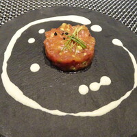 鮨 双海 - マグロわさびのタルタルソース