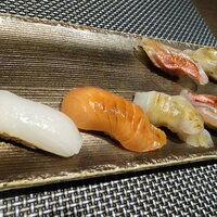 鮨 双海 - イカ　サーモン　ひらめ　金目