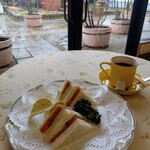 花時計 - 料理写真:野菜サンドミニセット