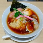むぎとオリーブ - 蛤・鶏・煮干のトリプル SOBA 1,000円 ♪