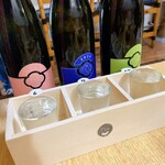 Izakabarukurumi - 秋田旬吟醸2020飲み比べセット（左から新政、一白水成、天壽）